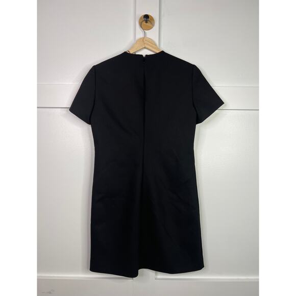 NEW Zara Round Neck Short Sleeves Black Mini Dress Size: Small - Picture 6 of 7
